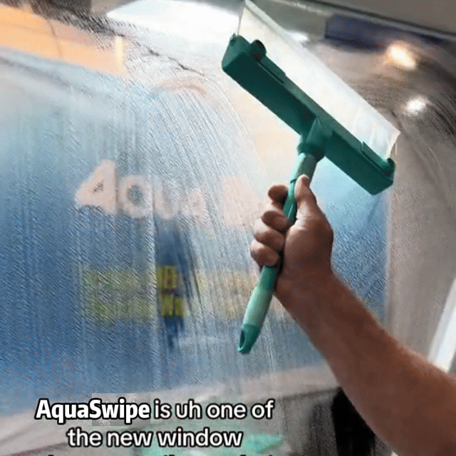 AquaSwipe™ Recyclable Silicone Window Squeegee Kit!